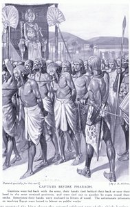 Cautivos ante el Faraón, c.1920 (litografía)