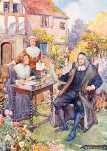 John Milton en su jardín