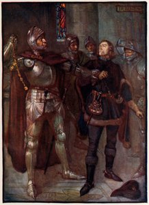 El Conde de Angus despojando de una cadena de oro a Robert Cochrane de Joseph Ratcliffe Skelton