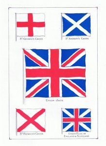 Las banderas del Reino Unido (circa 1910) de Joseph Ratcliffe Skelton