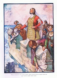 Cuando una piedra golpeaba las paredes, Black Agnes ordenaba a sus doncellas limpiar el lugar con un paño blanco limpio