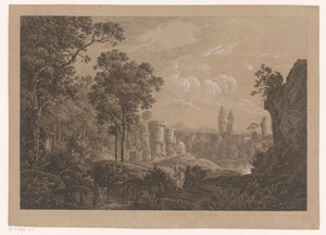 Paisaje italiano de Joseph Rebell