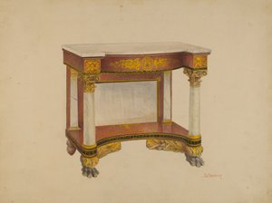 Mesa consola, 1936