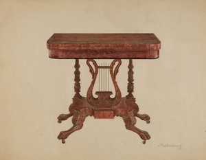 Pedestal de Lira de Mesa, 1936 de Joseph Rothenberg