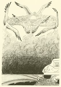 Los cuatro djinns de alas de gaviota de Joseph Rudyard (after) Kipling