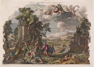 Otoño de Joseph Sebastian Klauber, Johann Baptist Klauber, after Johann Wolfgang Baumgartner