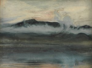 Coniston & Old Man (Acuarela) de Joseph Severn