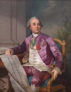 Retrato de Charles-Claude Flahaut de la Billarderie, conde de Angiviller (1730-1809) de Joseph Siffred Duplessis