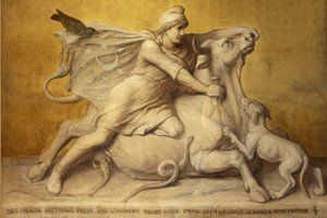 El dios invencible Mitra, finales del siglo XIX-principios del XX (pintura) de Joseph Stallaert