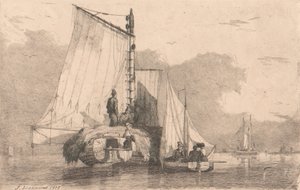 Barcos en Braydon, 1825 de Joseph Stannard