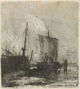 Barcos en un muelle de Joseph Stannard