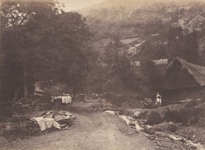 Pueblo de Montaubant visto desde Luchon, 1853