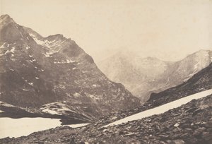 Vista de la parte de la Maladetta y de las montañas desde el puerto de Vénasque, 1853