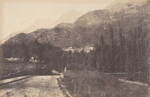 Vista de las aguas de Saint-Sauveur, 1853 de Joseph Vigier