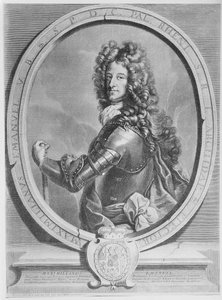 Maximiliano II Emanuel, Elector de Baviera, grabado por Cornelis Vermeulen (grabado) de Joseph Vivien
