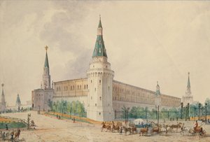 La Plaza de la Resurrección y el Jardín Alexander en Moscú de Joseph Vivien