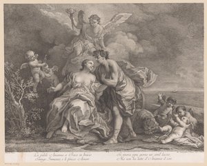 Baco y Ariadna en la isla de Naxos de Joseph Wagner (possibly)