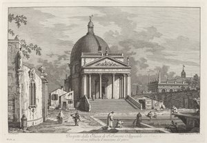 Prospetto della Chiesa di S. Simeone Appostolo, 1742 de Joseph Wagner