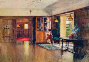 El Huerto, Harrow: El Comedor, c1880-1903 de Joseph Walter West