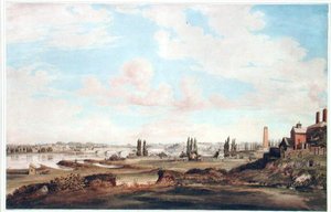 Vista de Filadelfia y el río Schuylkill, c.1816 de Joseph Watson