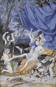 Francés: Marie-Thérèse de Austria como Diana de Joseph Werner the Younger