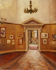 The Octagon looking East, Chiswick House (óleo sobre lienzo)