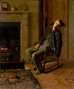 Cansado (óleo sobre lienzo)