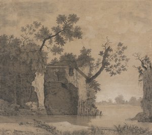 Paisaje con ruinas