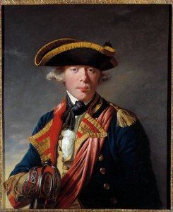 Retrato de James Cook (1728-1779), navegante británico alrededor de 1766-1768