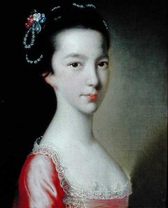 Retrato de una niña (Jane Monck) de Joseph Wright of Derby