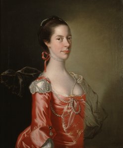 Retrato de una dama, c.1760 (óleo sobre lienzo) de Joseph Wright of Derby