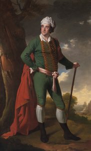 Retrato de un hombre, conocido como el "Capitán Indio" de Joseph Wright of Derby