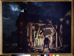 Una fragua (Una fragua). Pintura de Joseph Wright de Derby (1734-1797). Óleo sobre tela de Joseph Wright of Derby