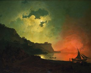 Vesubio desde Posilipo de Joseph Wright of Derby