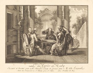 La tarde de Joseph de Longueil after Charles Eisen