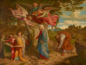 El paso de María por las montañas de Joseph von Fuhrich