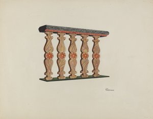 Barandilla del Coro, 1938 de Josephine C. Romano