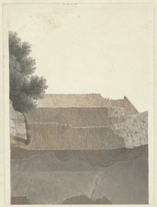 Parte de la bóveda del Templo de Minerva Medica en Roma
Sección de la mampostería del Templo de Minerva Medica en Roma de Josephus Augustus Knip