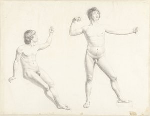 Dos estudios de desnudos masculinos