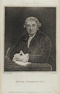 David Garrick, actor, dramaturgo y director de teatro inglés de Joshua (after) Reynolds