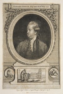 Edward Gibbon, Esq., pub. 1730 (grabado) de Joshua (after) Reynolds
