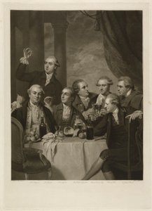 La Sociedad Dilettanti, grabado por Charles Turner de Joshua (after) Reynolds