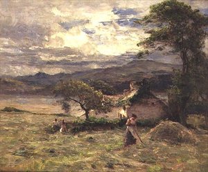 Campo de heno cerca de Llandudno
