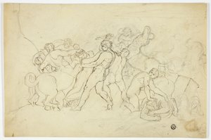 Batalla de Lapiths y Centauros de Joshua Cristall
