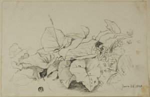 Grupo de Hojas y Flores de Joshua Cristall