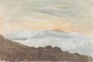 Paisaje montañoso con nubes de Joshua Cristall