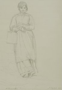 Niña Sosteniendo una Lata de Leche, 1831