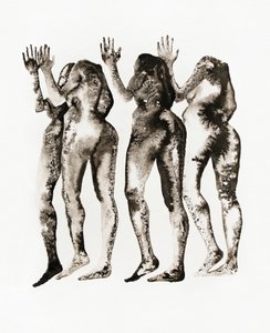 Mujeres en tinta abstracta de Joshua Hoskins