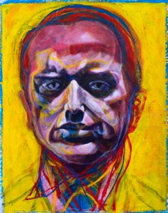 Retrato intenso y colorido