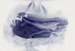 Abstracto en índigo suave